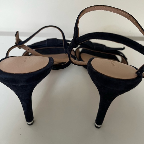 New Witchery Suede Dark Navy Heels - Size 38 - Picture 4 of 15